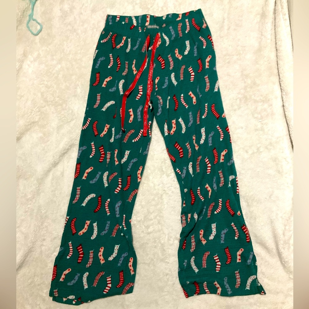 Ugly Christmas pajama pants.